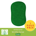 Load image into Gallery viewer, KS002-G-01-Antibacterial Microfiber Sponge-Sponge-ecofans-1-Green-