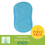Load image into Gallery viewer, KS002-LU-01-Antibacterial Microfiber Sponge-Sponge-ecofans-1-Light Blue-