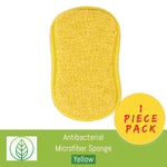 Load image into Gallery viewer, KS002-Y-01-Antibacterial Microfiber Sponge-Sponge-ecofans-1-Yellow-