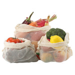 Load image into Gallery viewer, -Washable Cotton Mesh Bag w/ Drawstring - Plain--ecofans---