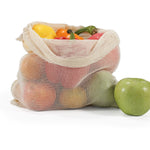 Load image into Gallery viewer, -Washable Cotton Mesh Bag w/ Drawstring - Plain--ecofans---