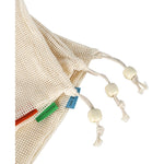 Load image into Gallery viewer, -Washable Cotton Mesh Bag w/ Drawstring - Plain--ecofans---