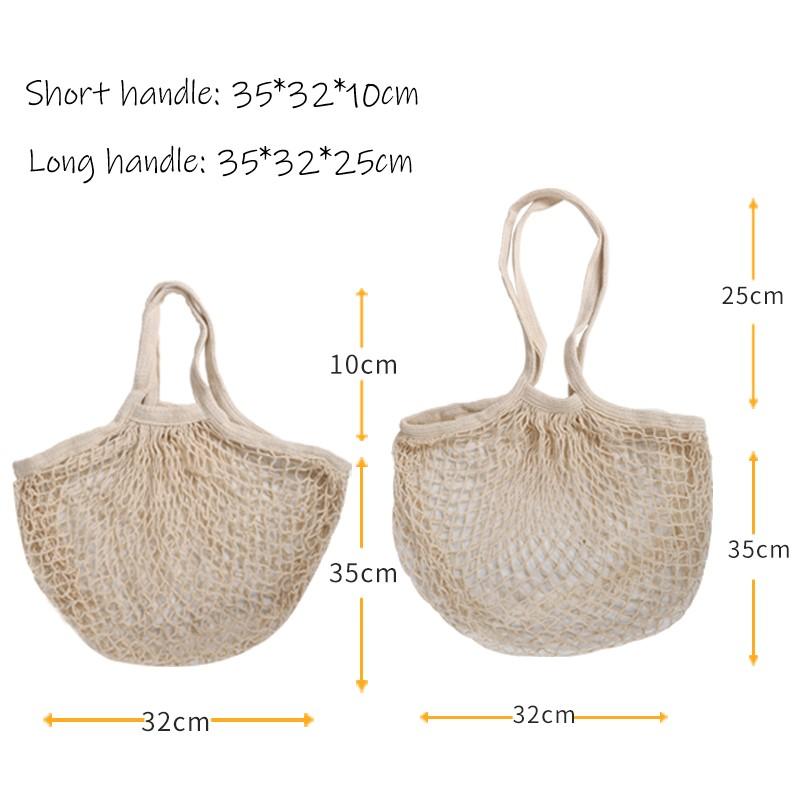 -Washable Cotton Mesh Bag w/ Long Handle-Bag-ecofans---
