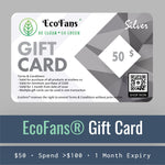 Cargue la imagen en el visor de la Galería, GC050-V2-01-Tarjeta regalo EcoFans®--ecofans-$50-2X-1M

