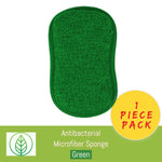 Cargue la imagen en el visor de la Galería, KS002-G-01-Esponja de microfibra antibacteriana-ecofans-1-Verde-

