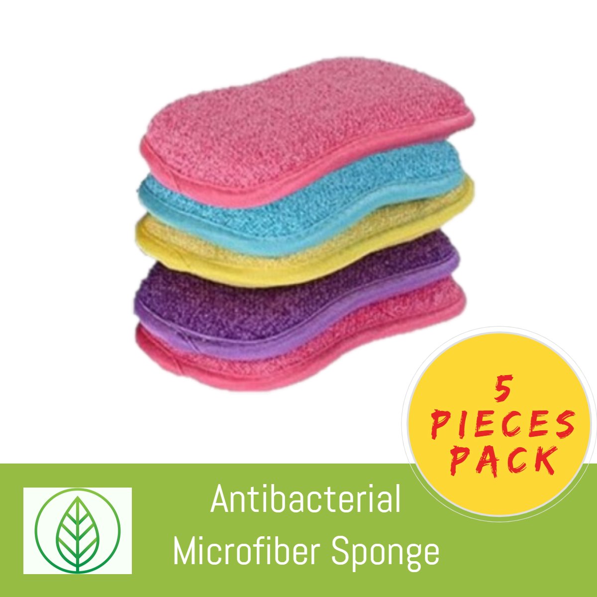 KS002-X-05-Antibacterial Microfiber Sponge-Sponge-ecofans-5-Assorted