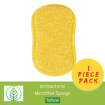 Charger l'image dans la visionneuse de la galerie, KS002-Y-01-Antibacterial Microfiber Sponge-Sponge-ecofans-1-Yellow-
