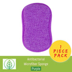 Carregar imagem no Gallery viewer, KS002-P-01-Antibacterial Microfiber Sponge-Sponge-ecofans-1-Purple-
