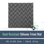 Load image into Gallery viewer, KM001-DS-01-Heat-Resistant Silicone Trivet Mats-Mat-ecofans-1-Dark Grey-
