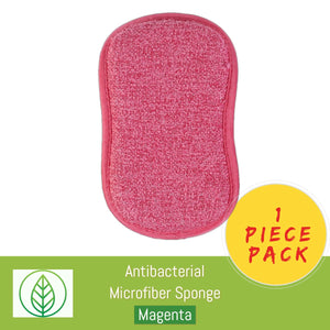 KS002-M-01-Antibacterial Microfiber Sponge-Sponge-ecofans-1-Magenta-