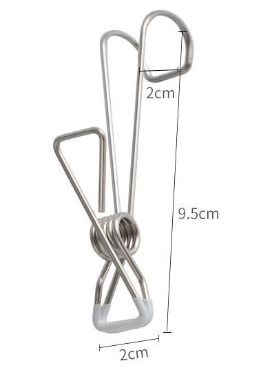 -Non-Slip Stainless Steel Clips with Hanging Hooks--ecofans---