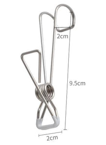 -Non-Slip Stainless Steel Clips with Hanging Hooks--ecofans---